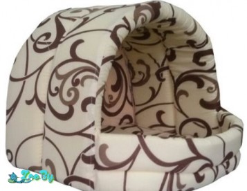 Домик для животных (36х36х29 см; белый шоколад)