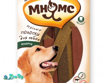 Мнямс мясные полоски для собак, ассорти
