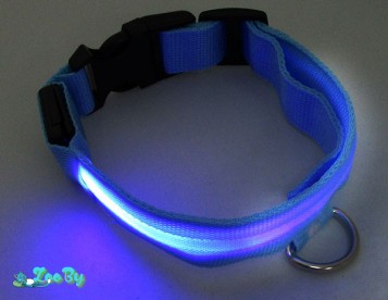 Ошейник Cветодиодный, Cиний (25*510-610мм) TRIOL 
