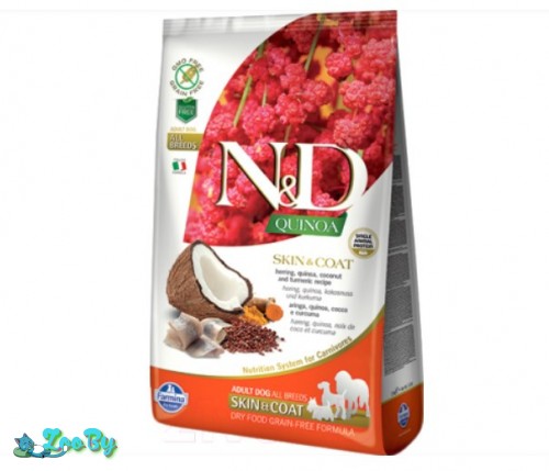 Корм для собак Farmina N&D Grain Free Quinoa Skin&Coat Herring&Coconut (7кг)