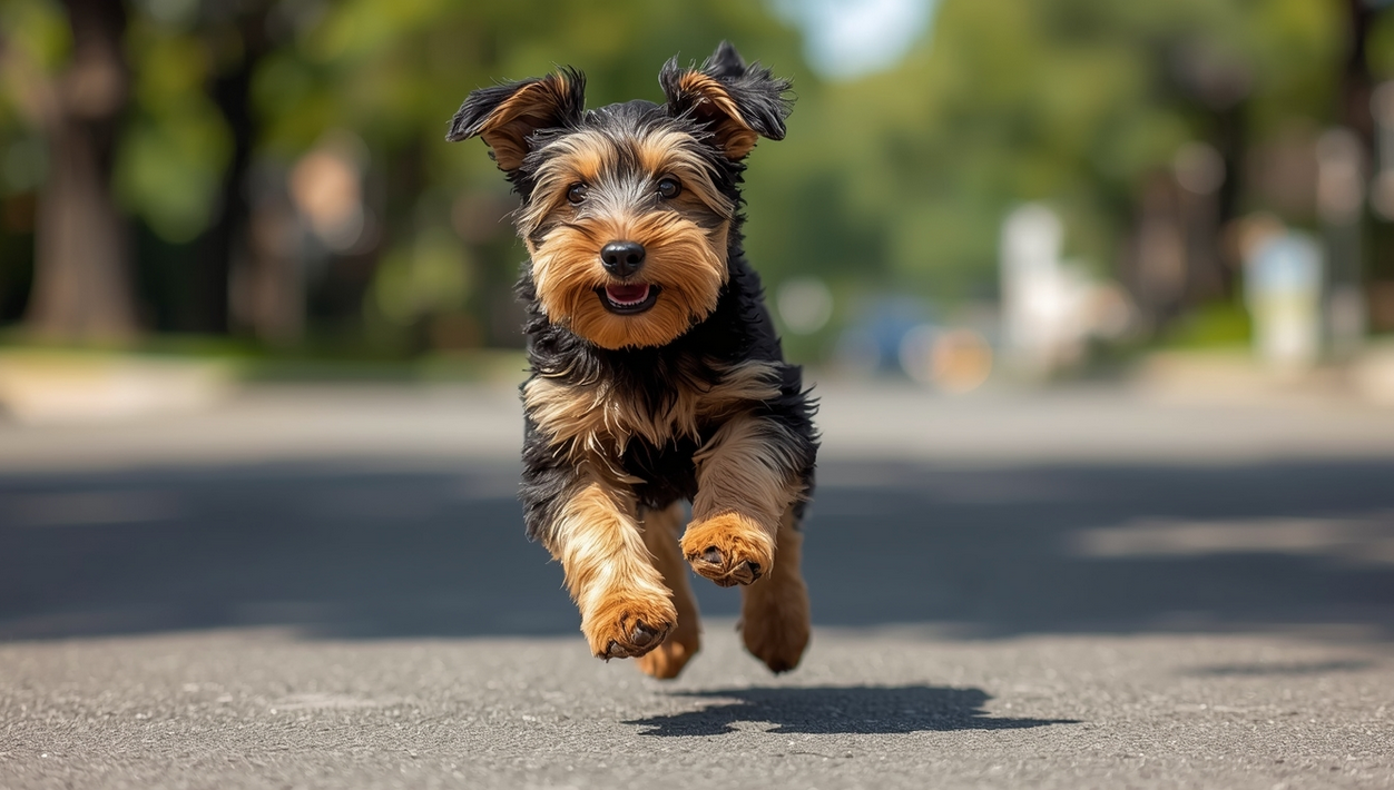 щенок породы эрдельтерьер