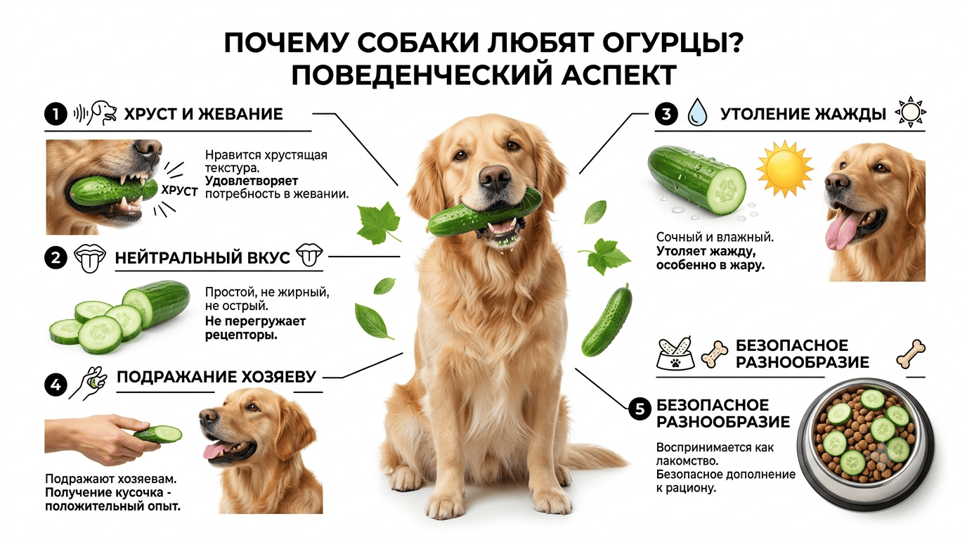 Почему собаки любят огурцы