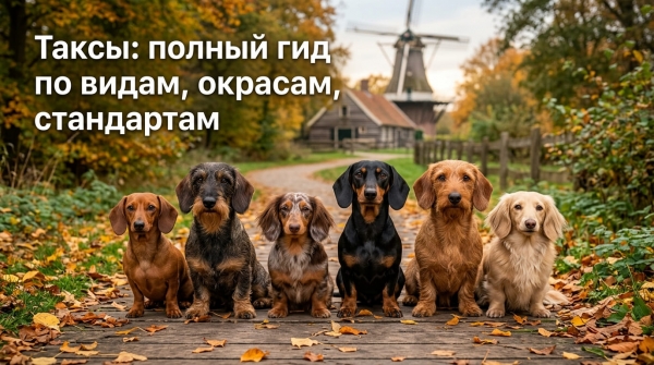 Таксы: полный гид по видам, окрасам, стандартам