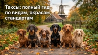 Таксы: полный гид по видам, окрасам, стандартам
