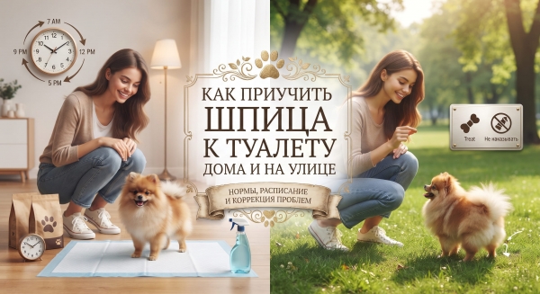 Как приучить шпица к туалету дома и на улице