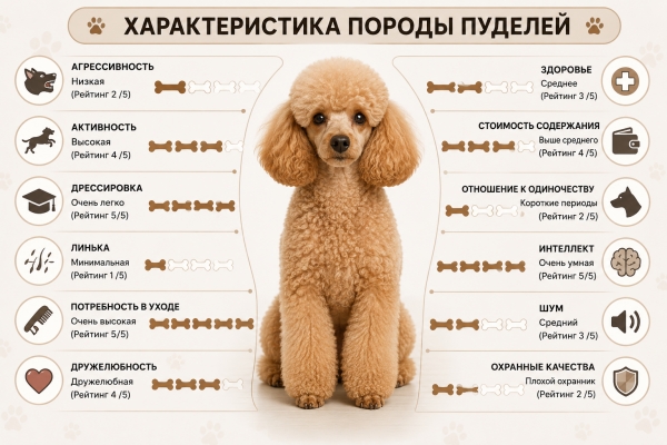 Пудель: полное описание породы, характер, уход и советы по выбору