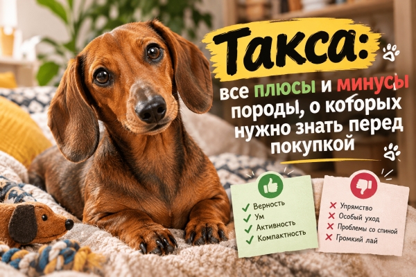 плюсы и минусы породы такс